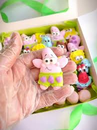Marshmallows personagens coloridos